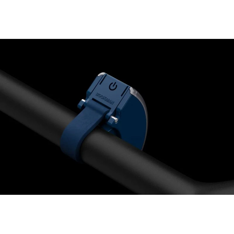 Bookman Curve Front Light genopladelig forlygte – blå