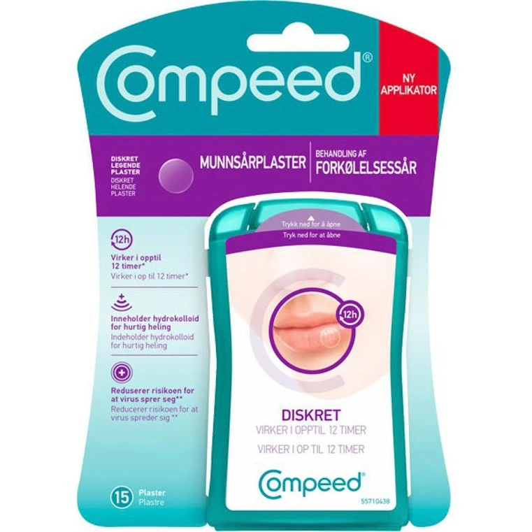 Compeed Forkølelsesplaster til forkølelsessår 15 stk