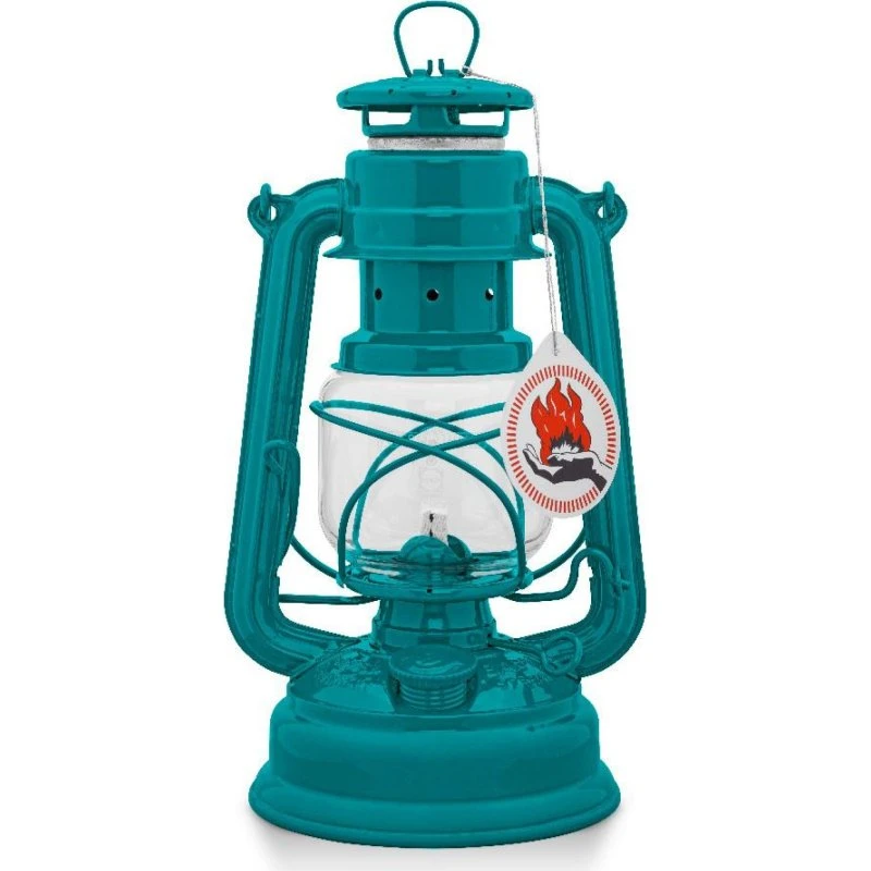 Feuerhand Hurricane Lanterne 276, teal blå