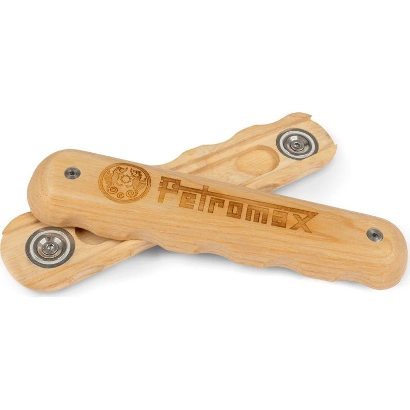 Petromax Træhåndtag til smedejernspander, olieret (magnetisk)