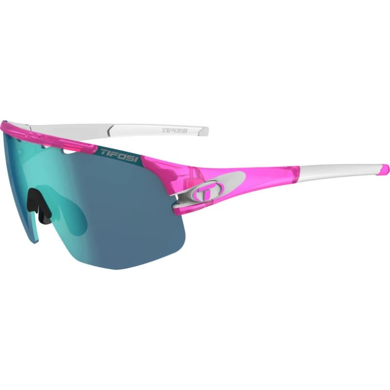Tifosi Sledge Lite cykelbrille Pink/Hvid – 3 linser M‑XL