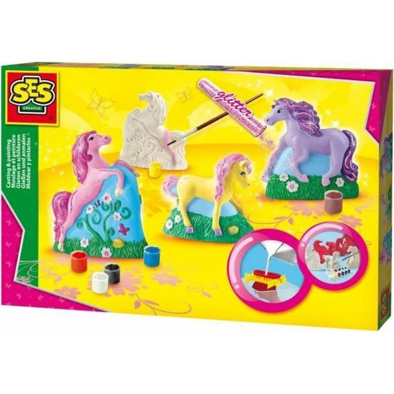 SES Creative Støbe- og male-sæt Heste 01356