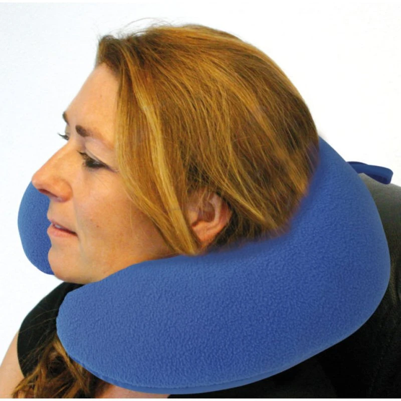 TravelSafe Travel Pillow Fleece Spandex nakkepude, Royal Blue