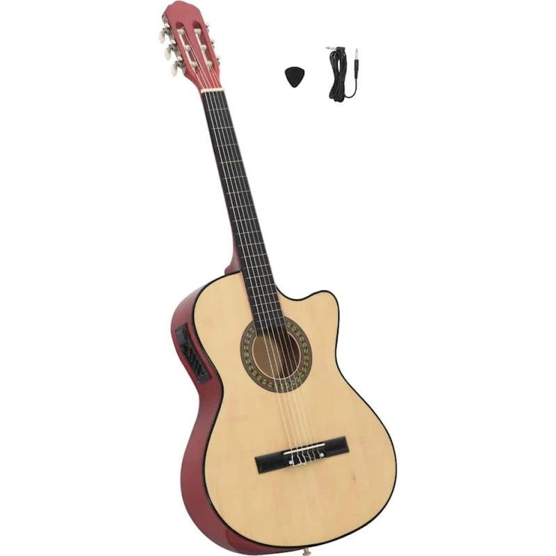 vidaXL klassisk western cutaway-guitar 6-strenget med 4-bånds EQ