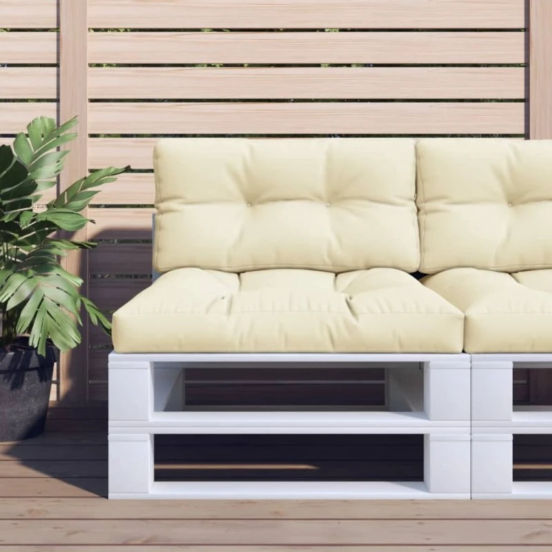 vidaXL pallehynde 80x40x12 cm creme
