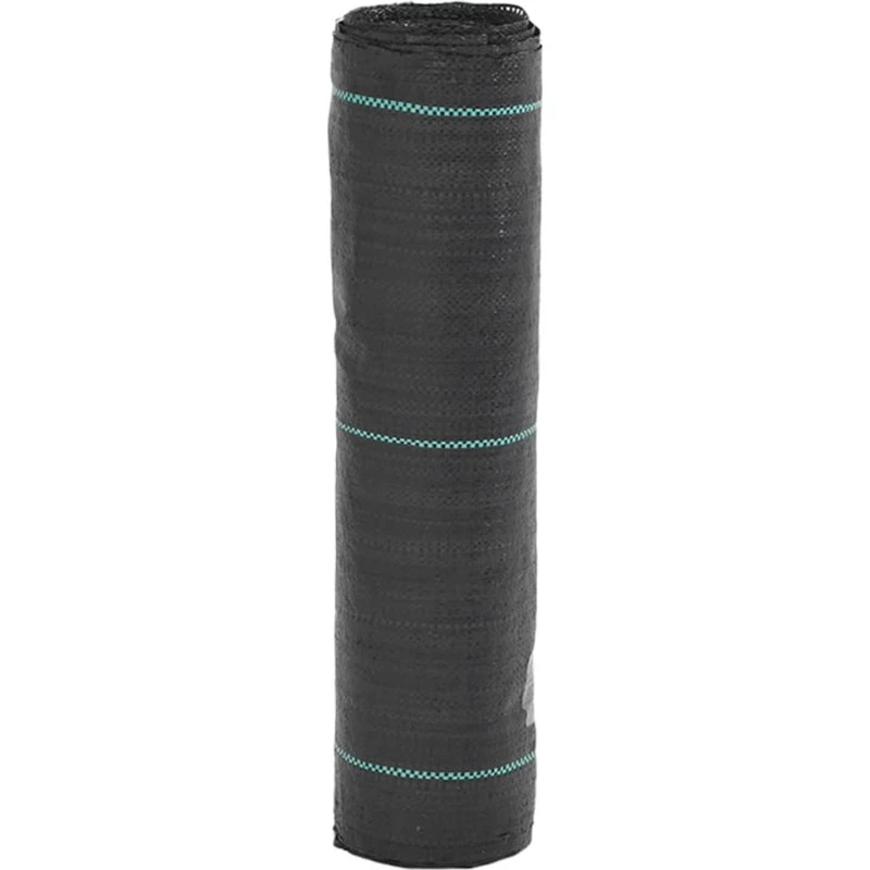 vidaXL ukrudtsdug 0,5x10 m PP, sort