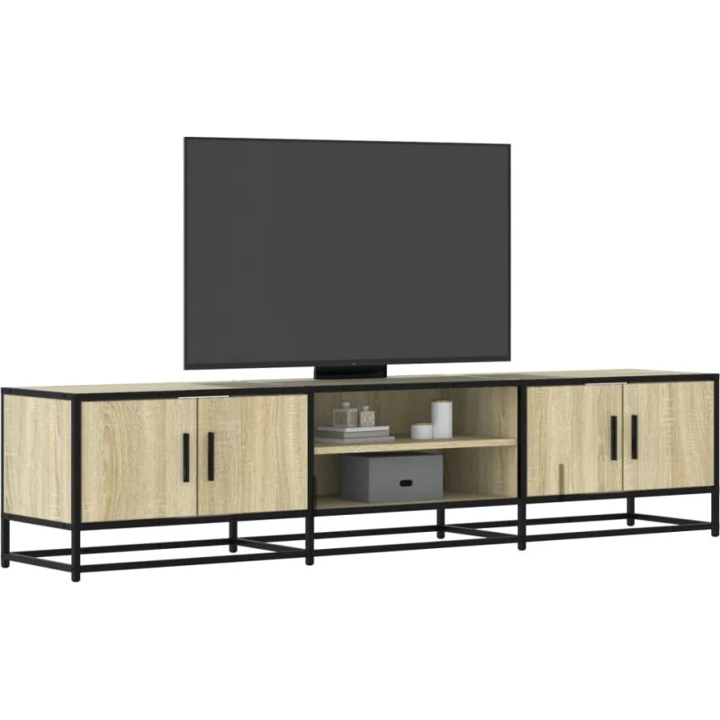 vidaXL TV-bord 180x35x41 cm konstrueret træ Sonoma-eg