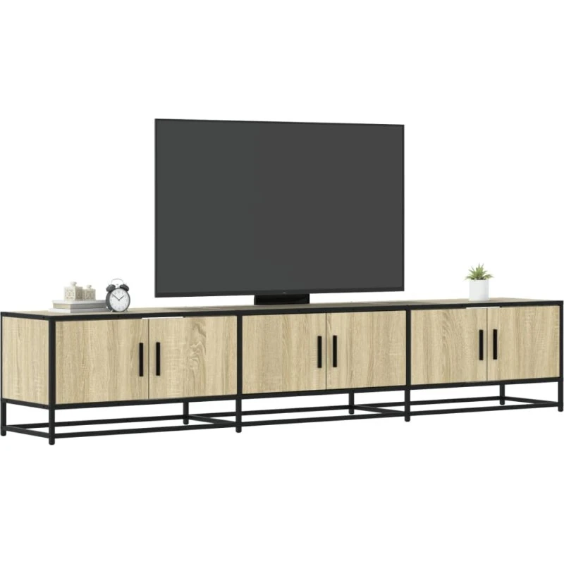 vidaXL TV-bord 210x35x41 cm konstrueret træ Sonoma-eg