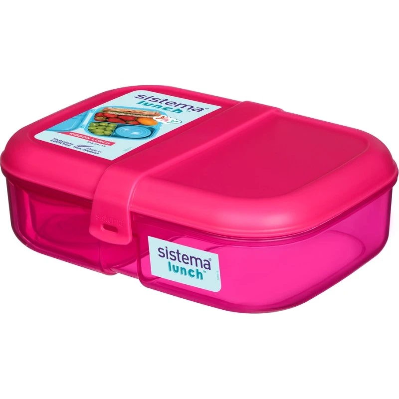 Sistema 1,1 L Ribbon Lunch madkasse, pink