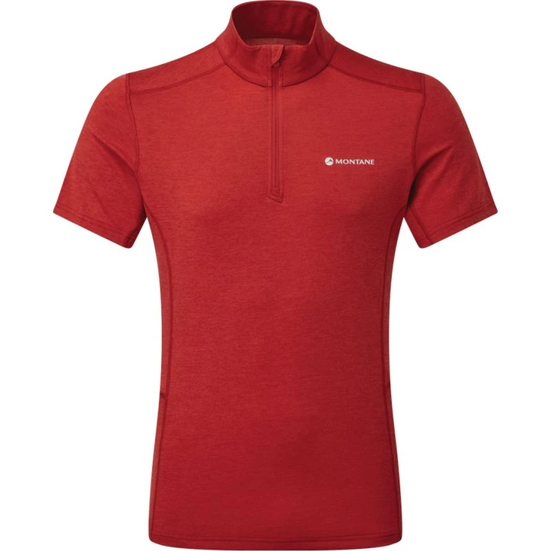 Montane Dart Zip T-shirt Acer Red, Str. M
