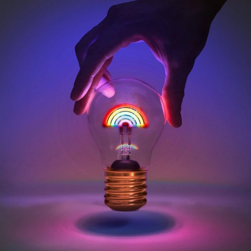 Suck UK Cordless Rainbow Lightbulb lampe