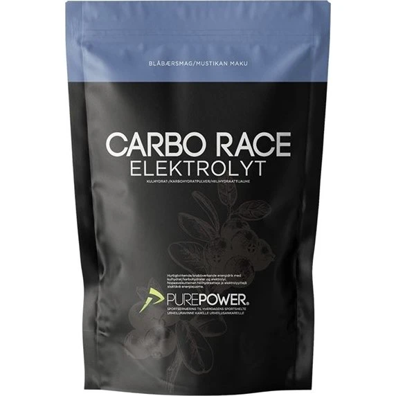 PurePower Carbo Race Elektrolyt 1 kg – Blåbær