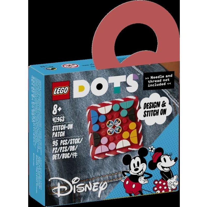 LEGO DOTS 41963 Mickey Mouse og Minnie Mouse påsyningsmærke
