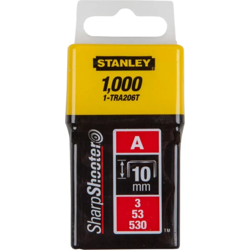 STANLEY 1-TRA206T hæfteklammer A-type 10 mm, 1000 stk