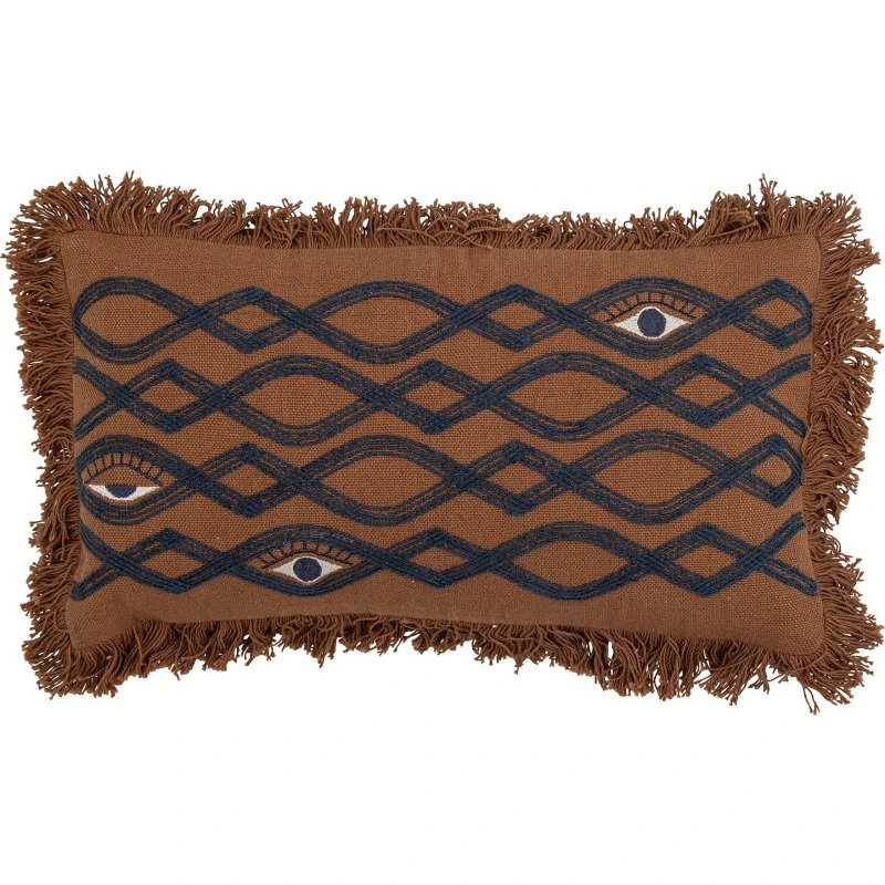 Bloomingville Galia pude 50x25 cm, brun - 100% bomuld