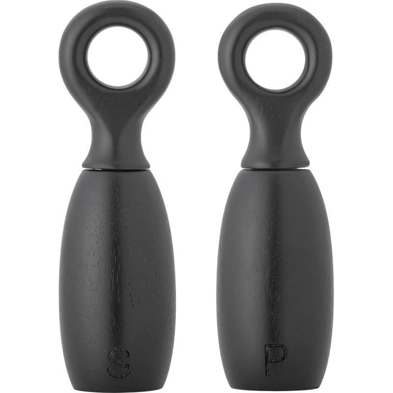 Bloomingville Martim Salt- og Peberkværn i sort gummitræ