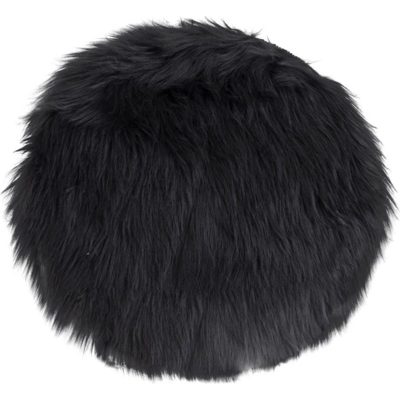 HOUSE NORDIC Imitationslammeskind rund Ø35 cm – grå (polyester)