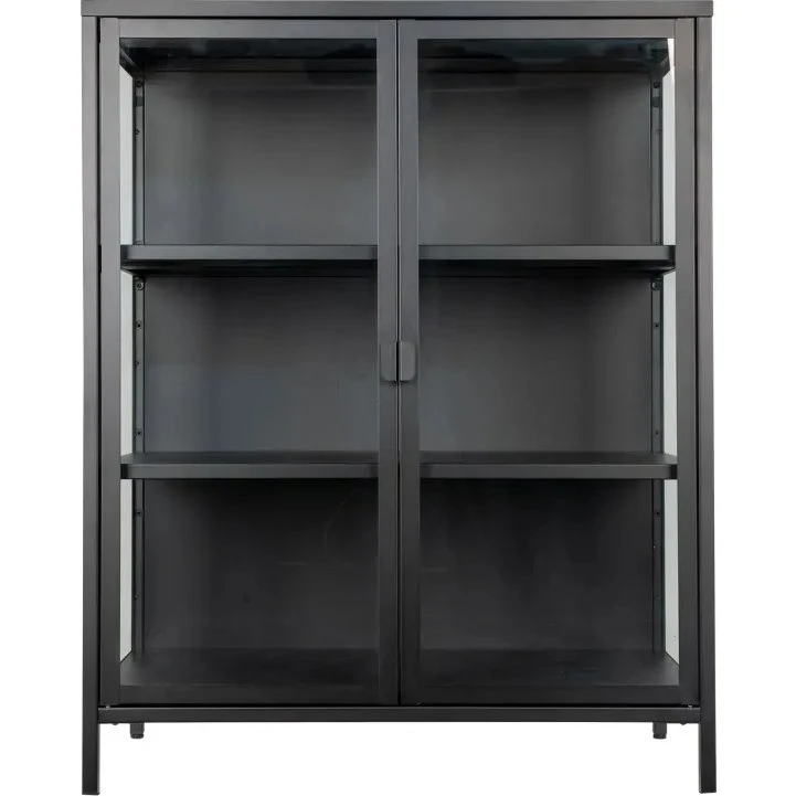 Brisbane vitrineskab sort 40x80x101,5 cm - 3001045