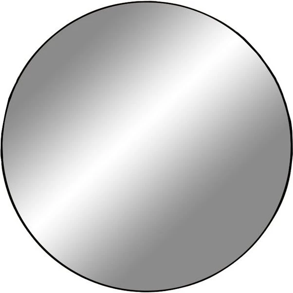 House Nordic Jersey rundt vægspejl Ø40, sort stål