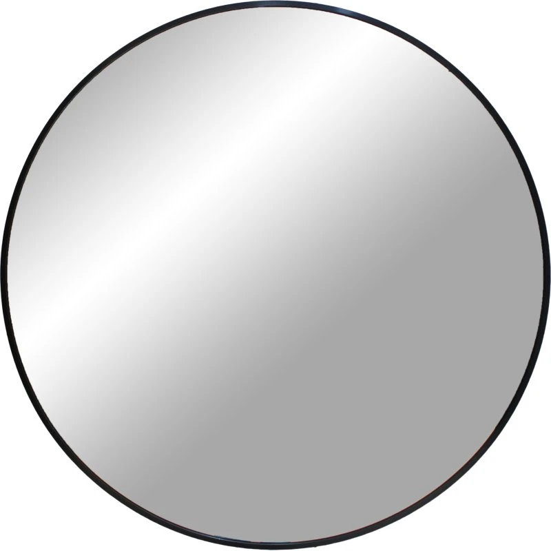 House Nordic Madrid rundt vægspejl Ø80 sort aluminium