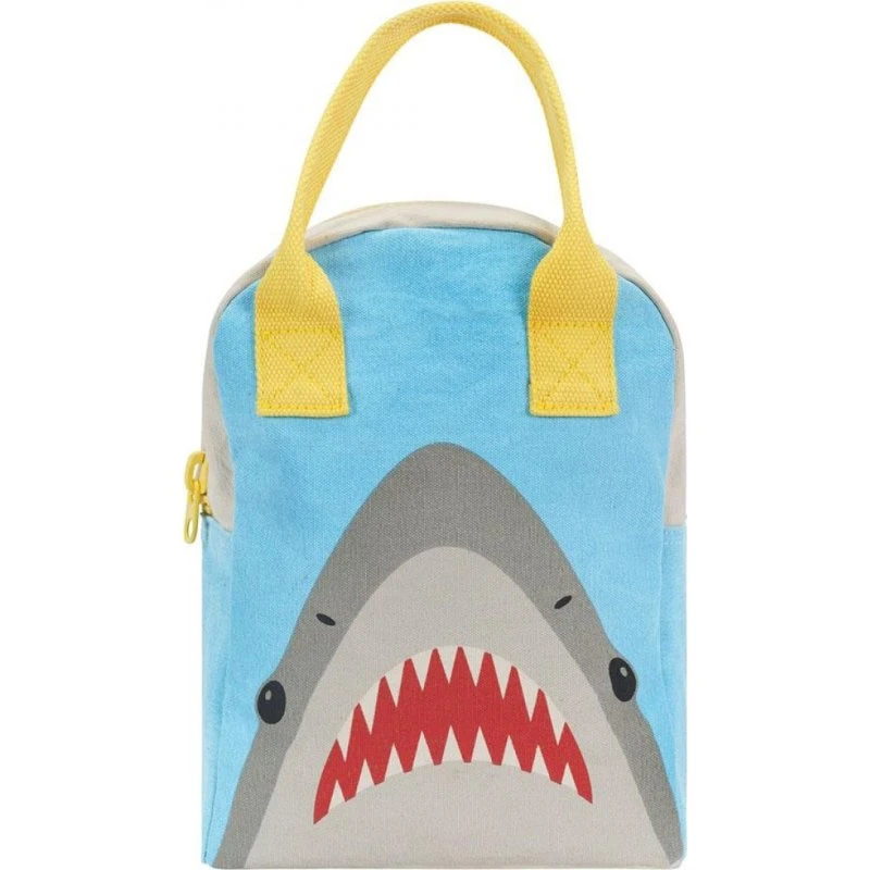 Fluf Zipper Lunch Bag Shark