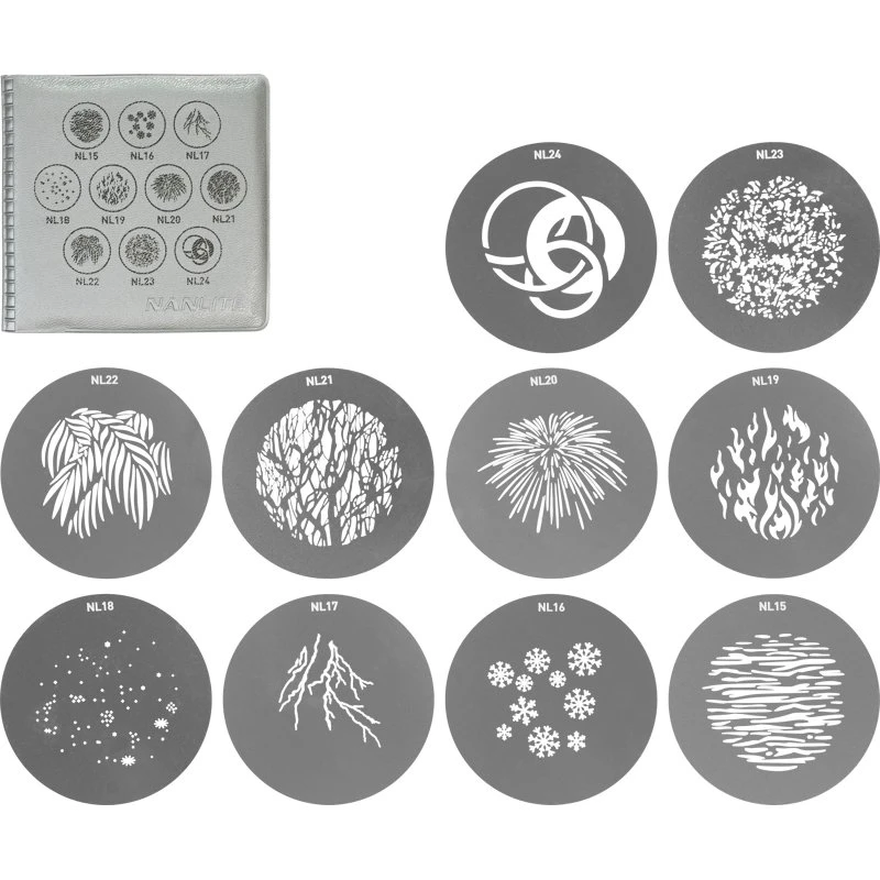 Nanlite GOBO Set 2 til PJ-FMM (diverse)