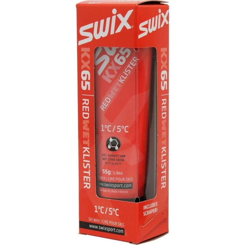 Swix KX65 Red Klister (1°C til 5°C)