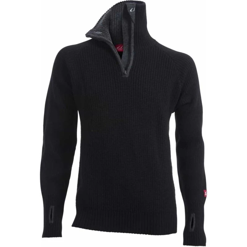 Ulvang Rav Sweater Zip Black/Charcoal Melange Str. S