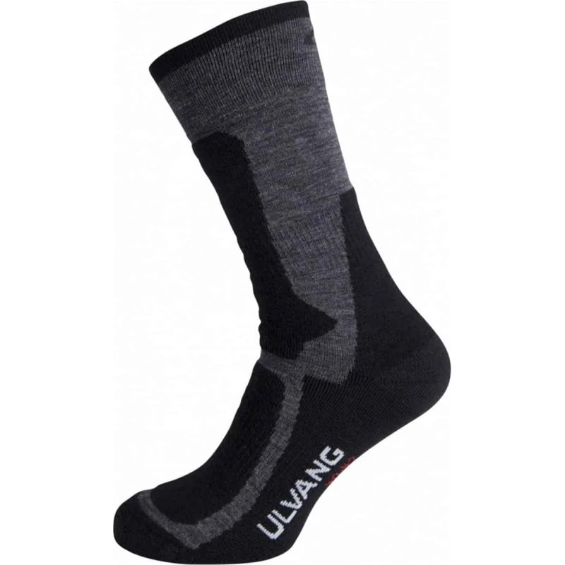Ulvang Hiking Charcoal Melange Black strømper, Str. 37-39