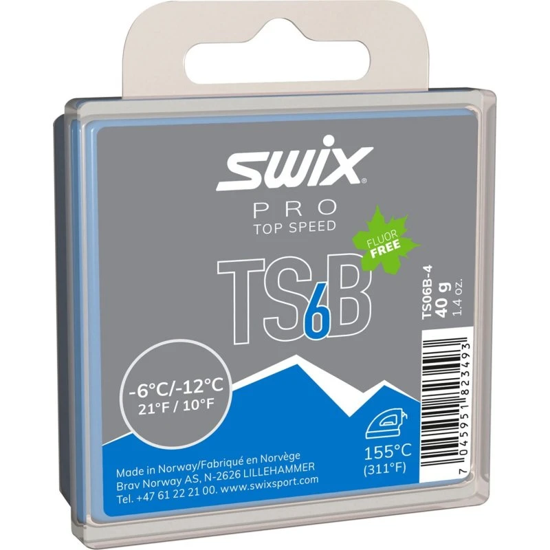 Swix TS6 Black skivoks -6°C til -12°C, 40 g
