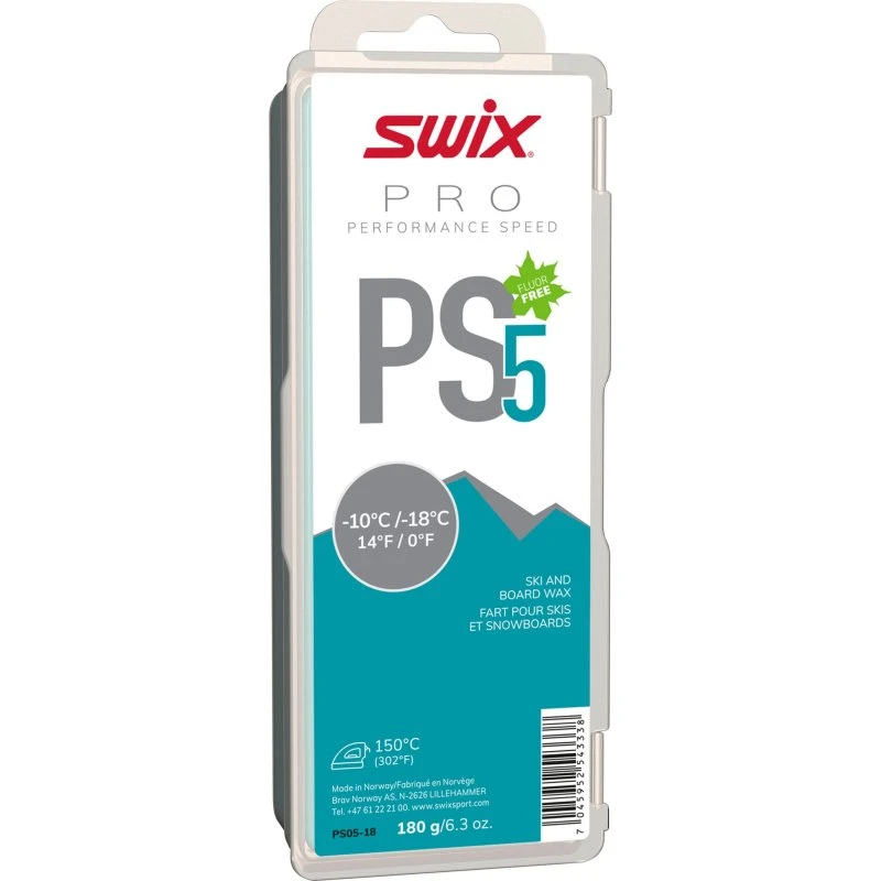 Swix PS5 Turquoise skivoks -10°C til -18°C, 180 g