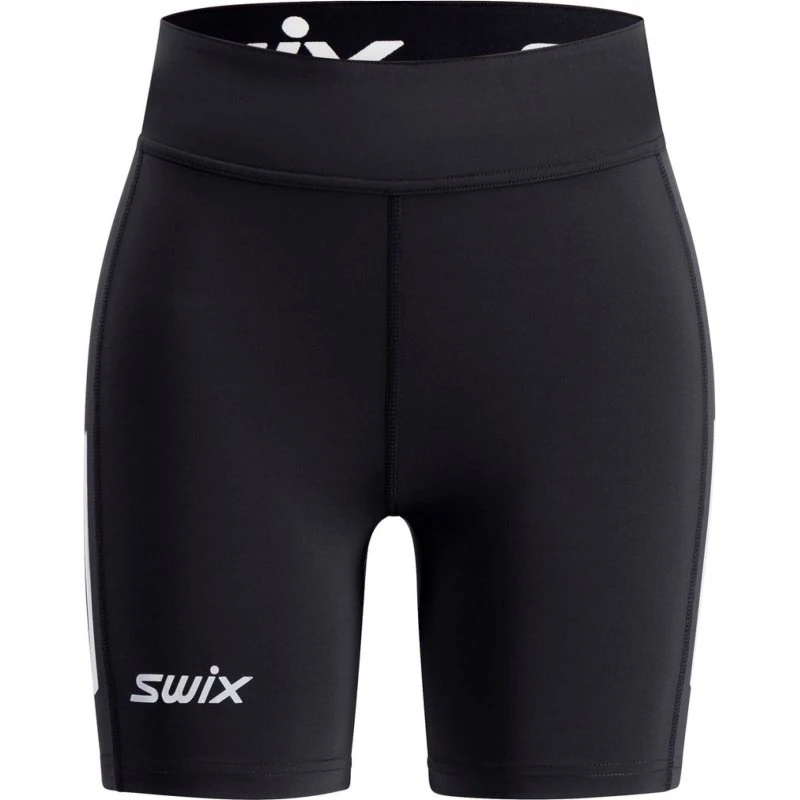 Swix Pace High Waist halvlange tights, sort, str. L