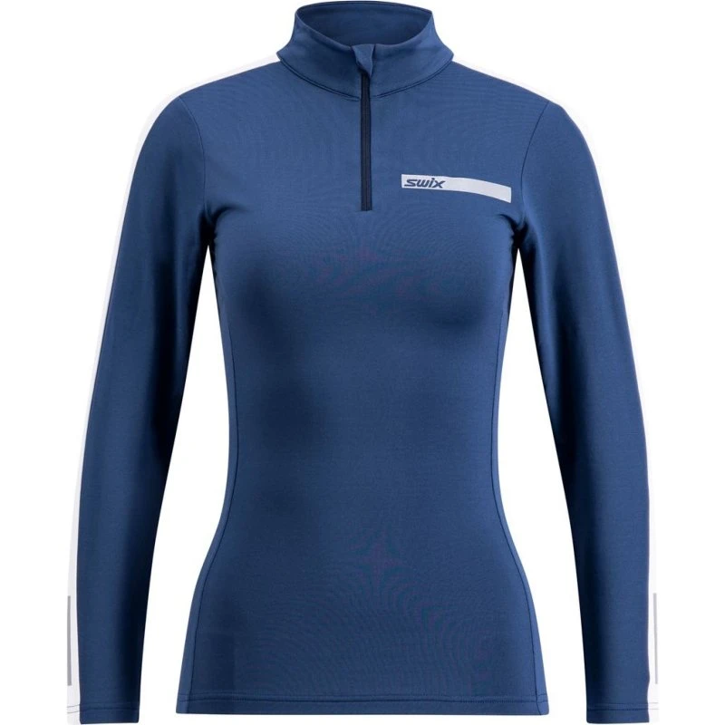 Swix Roadline NTS Half-Zip Baselayer W Lake Blue/Bright White, str. XL