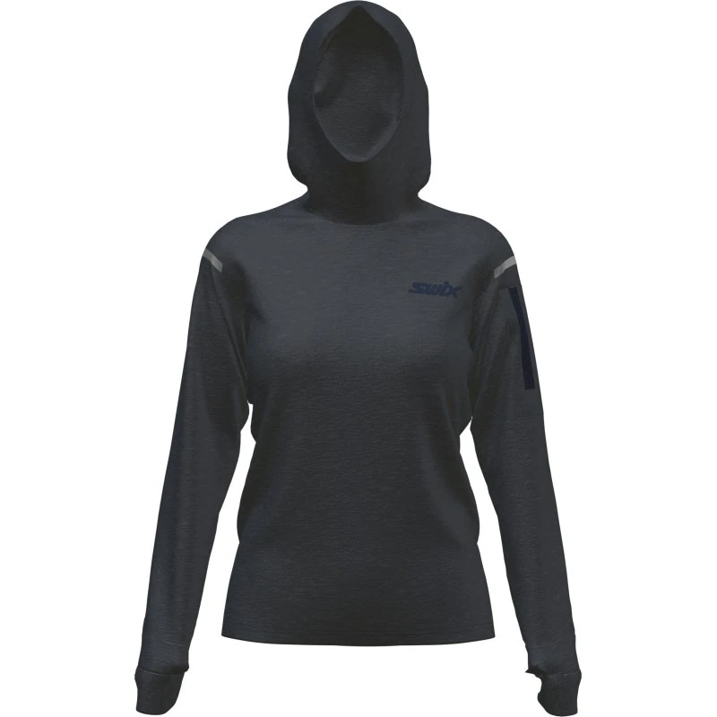 Swix Pace Midlayer Hooded W Dark Navy Str. L