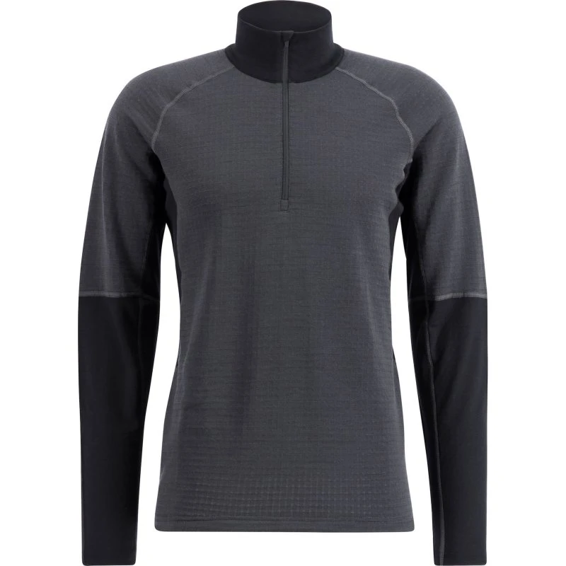 Lundhags Prime Merino Half Zip XXL Charcoal/Black
