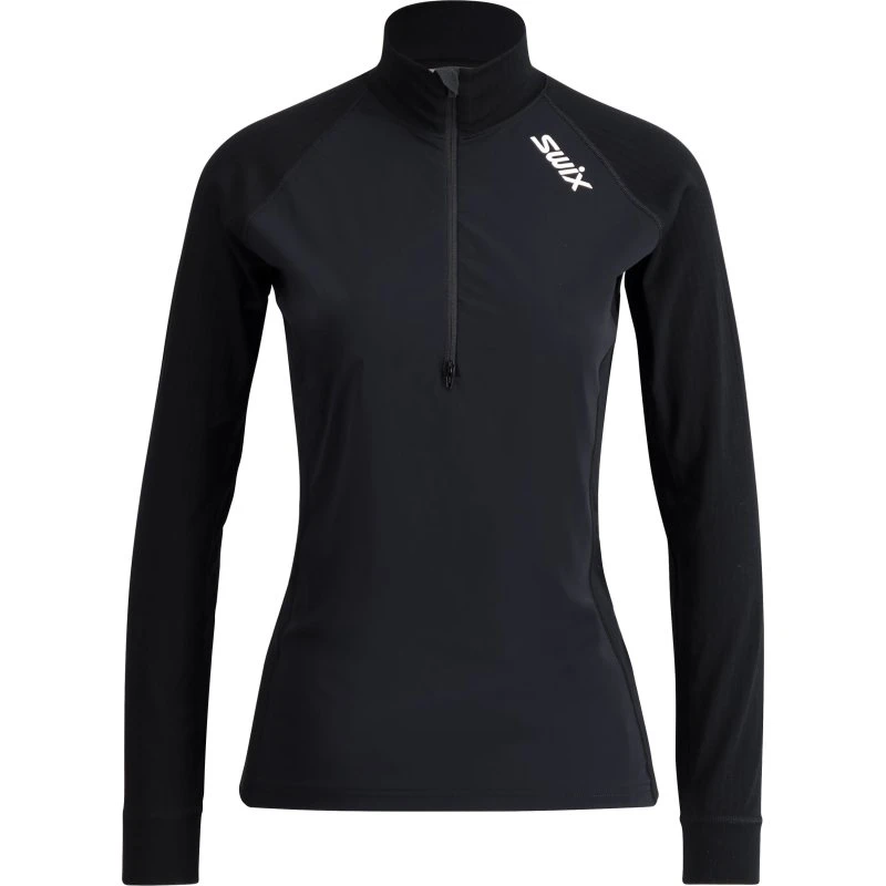 Swix Racex Classic Wind Half Zip W bluse – Sort, XL