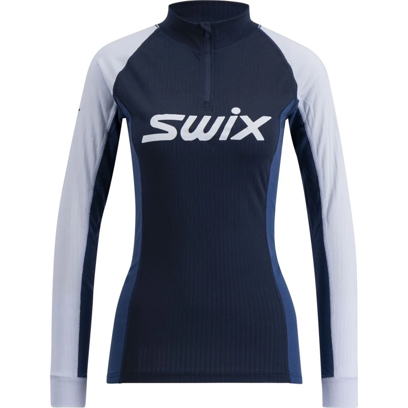 Swix Racex Classic Half Zip W Dark Navy/Lake Blue XL