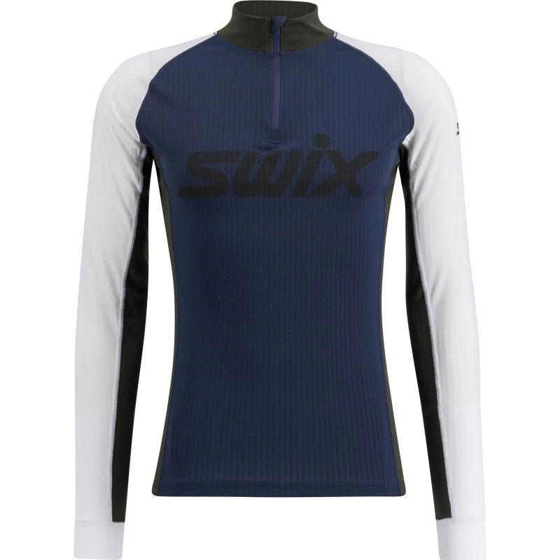 Swix Racex Classic Half Zip L - Dark Navy/Bright White