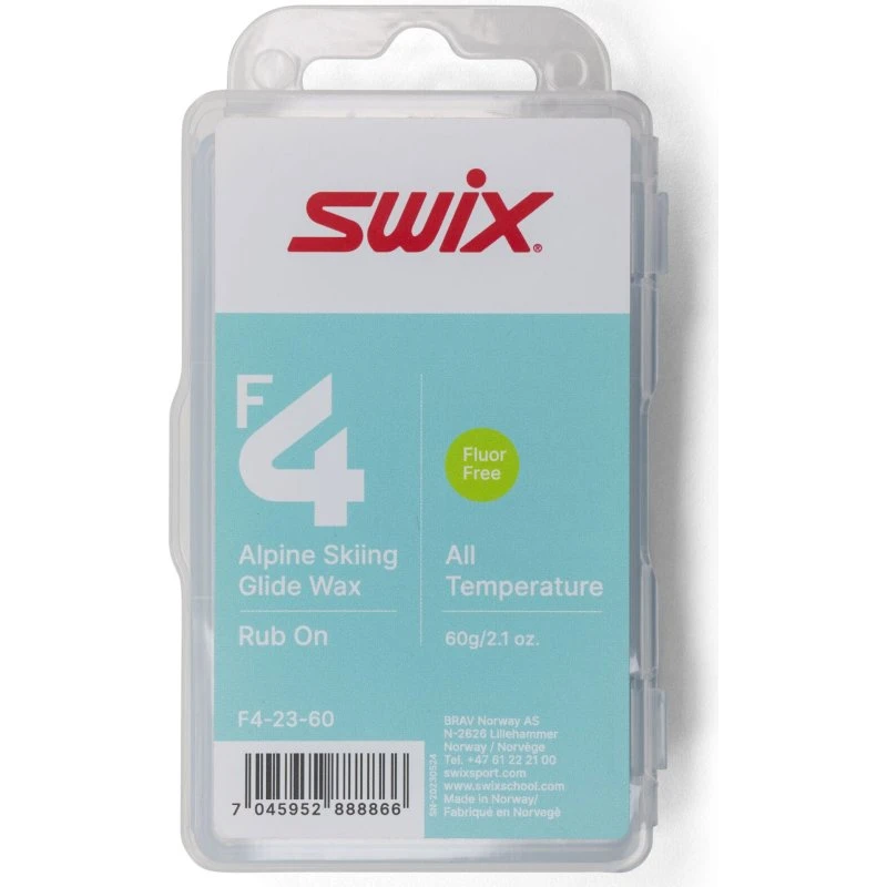 Swix F4 Glidewax 60g Rub-on W (kork)