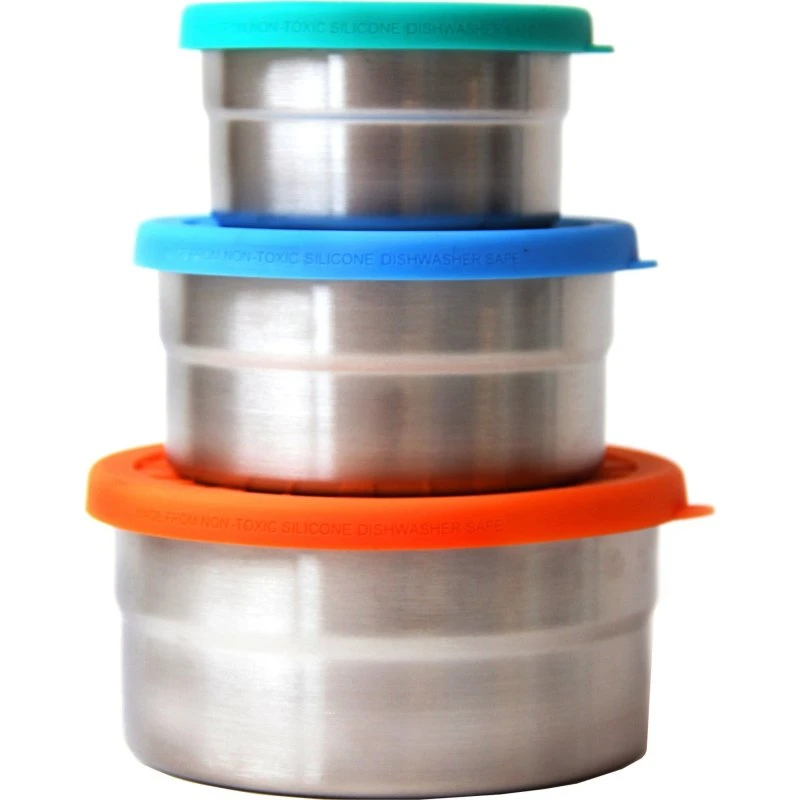 ECOlunchbox Seal Cup Trio – 3 runde lækagesikre madkasser
