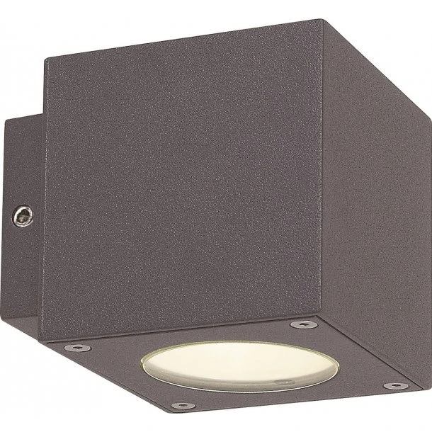 Malmbergs Cube væglampe 2x3W LED 3000K IP54, mørkegrå