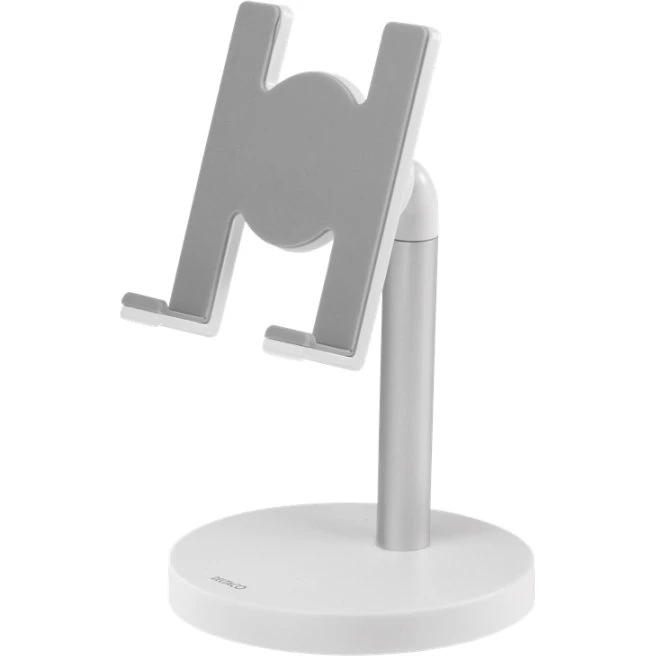 Deltaco skrivebordsstativ til telefon & tablet, hvid (4.3–8")