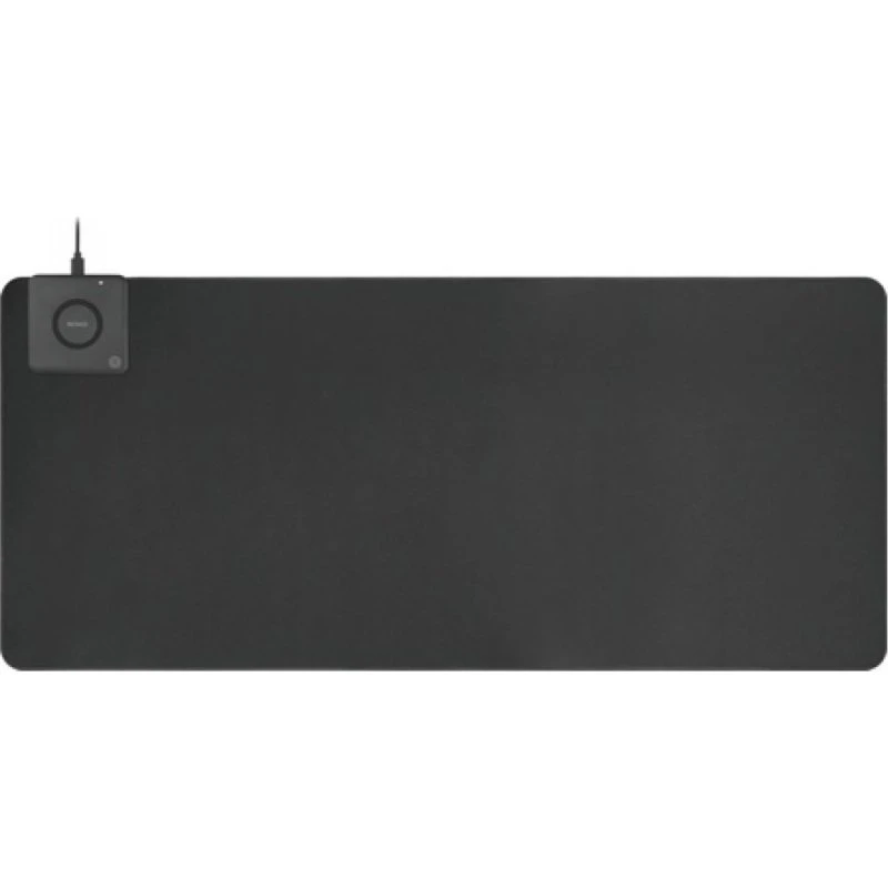 Deltaco XL musemåtte med Qi-opladning 10W 90x40 cm, sort