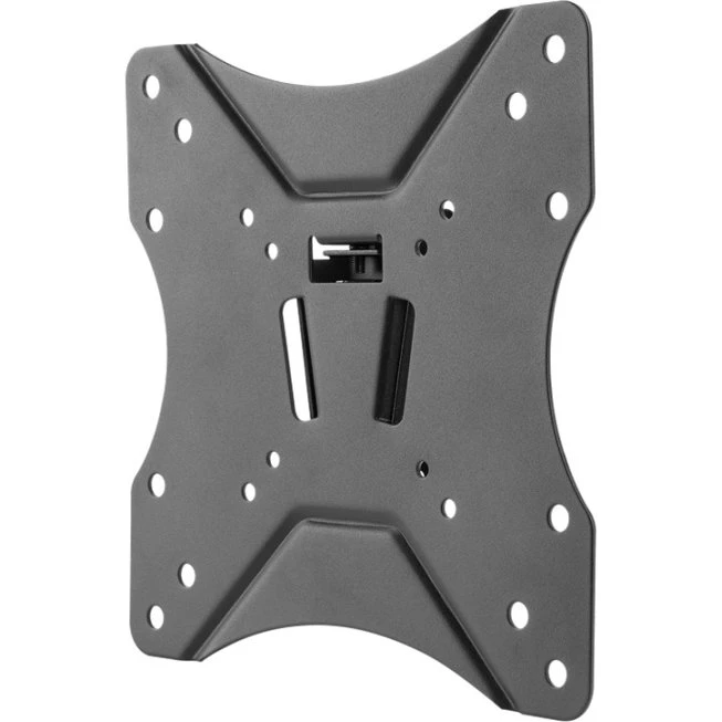 DELTACO OFFICE Compact Slim vægbeslag med tilt 23–42" 25 kg, sort