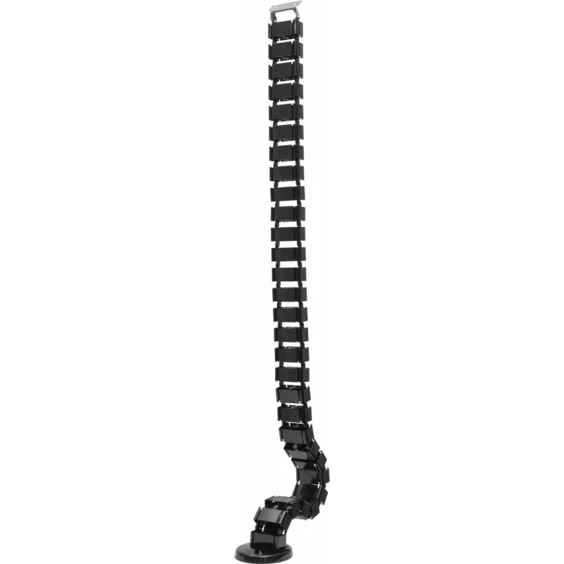 DELTACO OFFICE kabelrygrad med vægtet underlag, sort