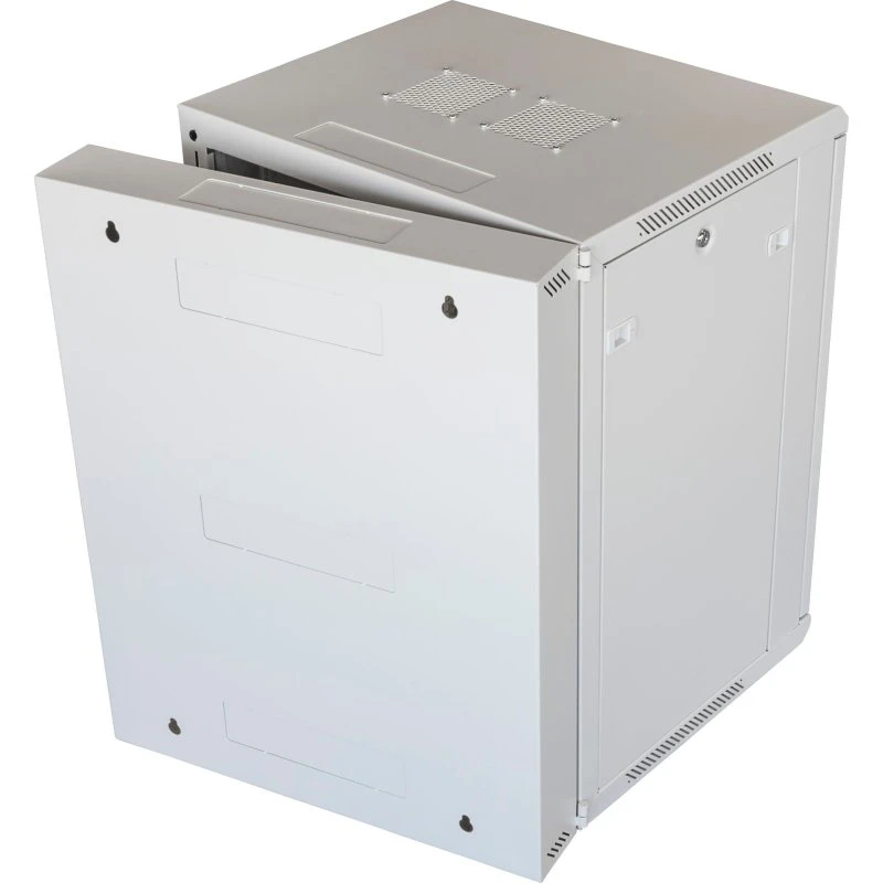 Toten System Z 19" vægskab 15U 600x600 glasdør, hvid