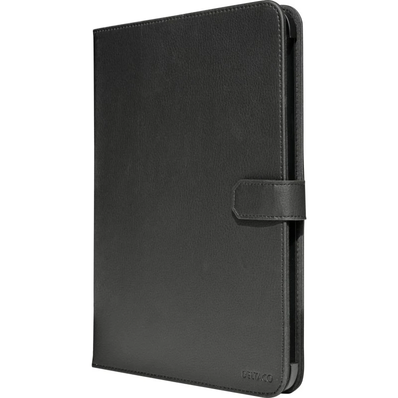 Deltaco Cover til iPad 10.2 (2022) - Vegansk læder, Stativ, Sort