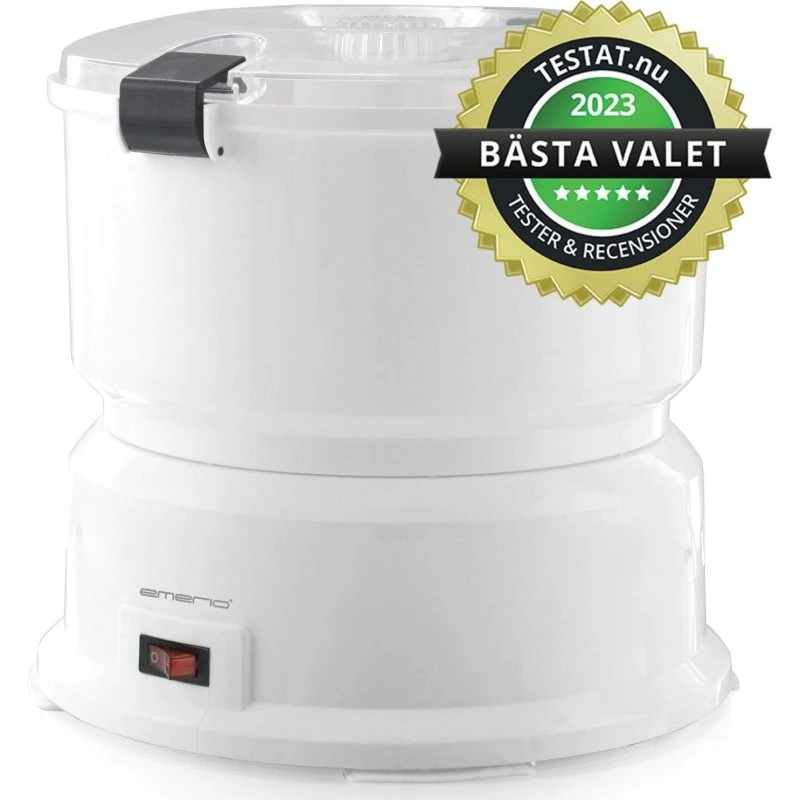 Emerio Elektrisk kartoffelskræller 1 kg – gennemsigtigt låg