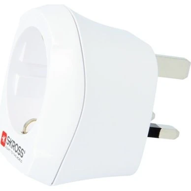 SKROSS Rejseadapter Europa til Storbritannien (jordet)