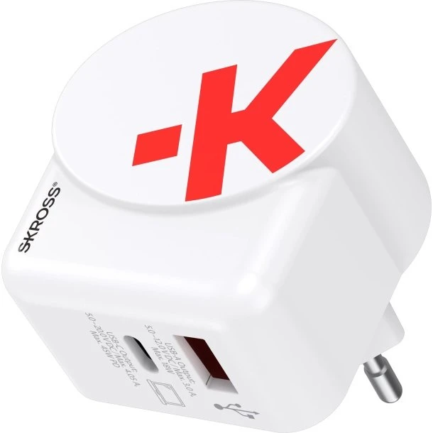 SKROSS AC45PD EU USB-lader PD, USB-C/USB-A (C-kabel inkl.)